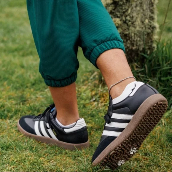 adidas Samba Golf Shoe Black Gum - Picture 1 of 12